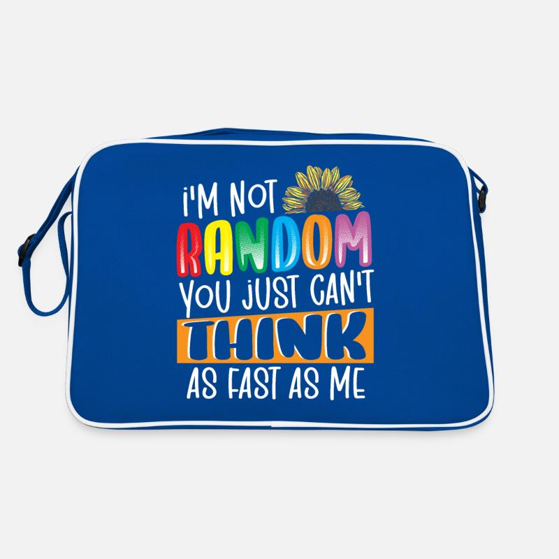 I'm Not Random ADHD Awareness ADHD Survivor Retro Tasche