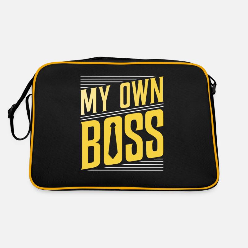 My own boss freelancer self-employed Retro Bag