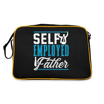 Self-employed father Self-employed Freelancer - Retro Bag - black/gold - Back