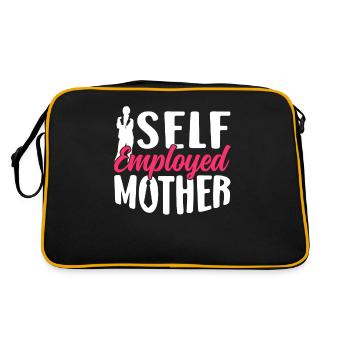 Self-employed Mom Freelancer Self-employed - Retro Bag - black/gold - Back