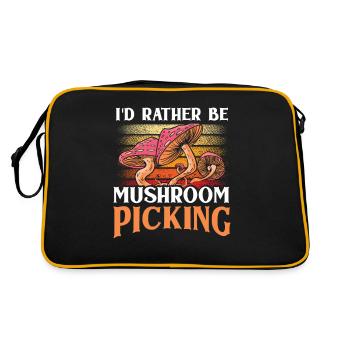 Je préfère cueillir des champignons Cueilleurs de champignons - Sac Retro - noir/or - Dos