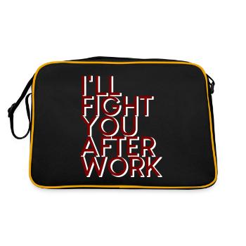 Je te combattrai après le travail 4 - Sac Retro - noir/or - Dos