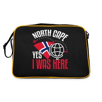 Nordkap/ North Cape team Round trip design - Retro Bag - black/gold - Back