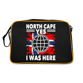 Nordkap/ North Cape team Round trip design - Retro Bag - black/gold - Back
