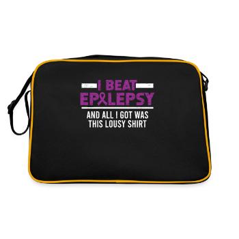 Sensibilisation à l’épilepsie L’épilepsie et tout ce qui - Sac Retro - noir/or - Dos