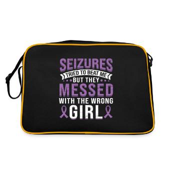 Confondu avec l’épileptique avec la mauvaise fille - Sac Retro - noir/or - Dos