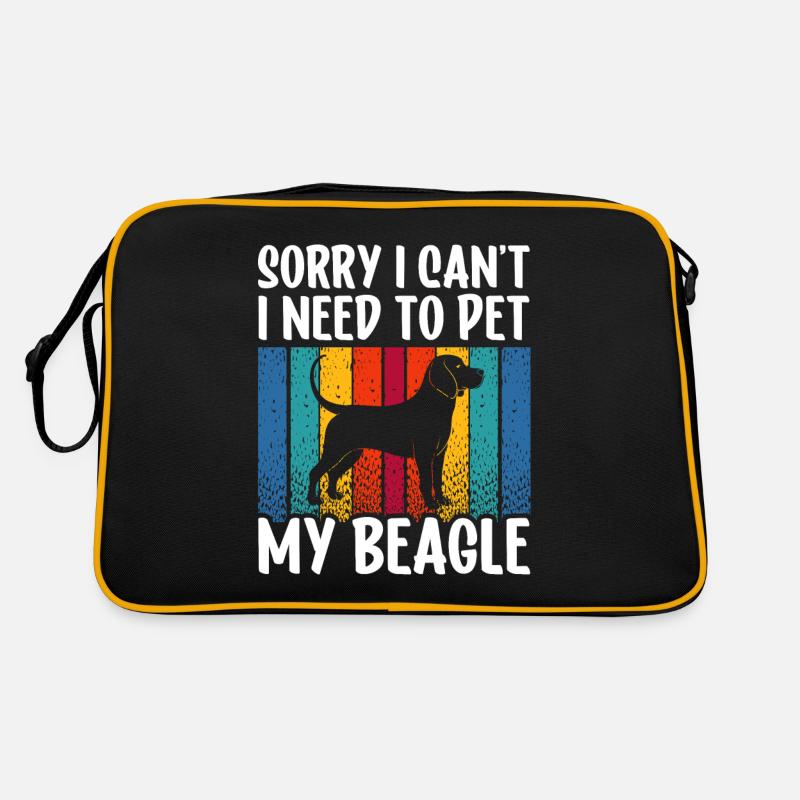 Ne puis-je pas avoir à caresser mon chien beagle Sac Retro
