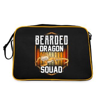Bearded Dragon Squad Animal Bearded Dragon Pet - Sac Retro - noir/or - Dos