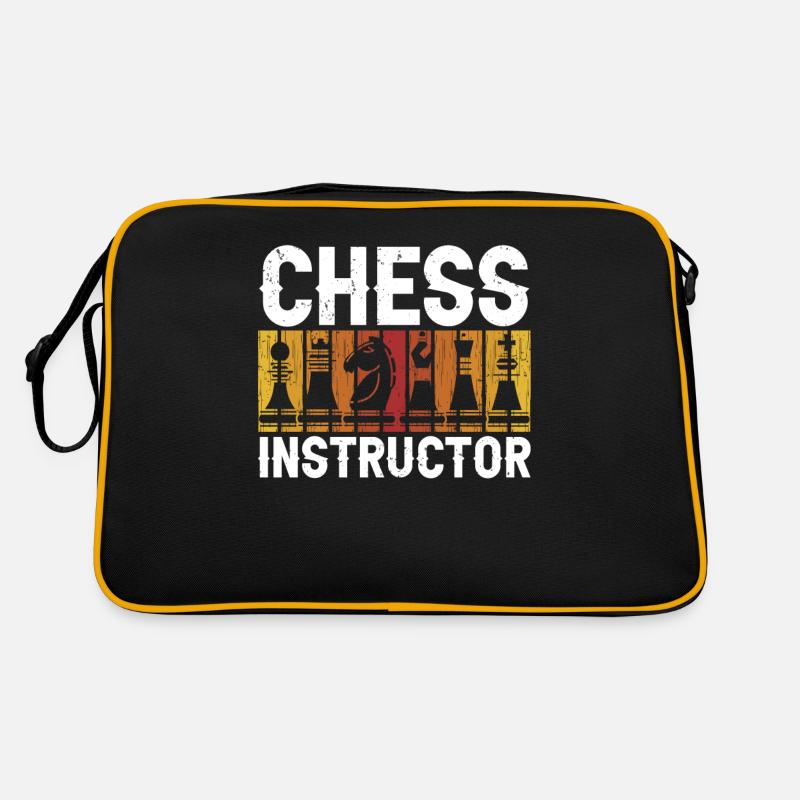 Professeur d’échecs Club d’échecs Joueur d’échecs Sac Retro