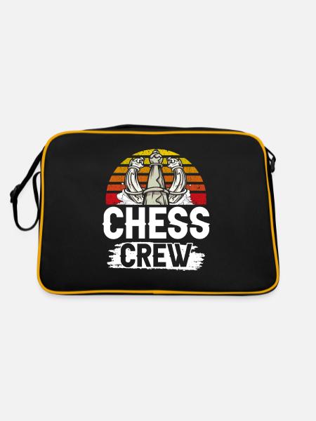 Chess team Team Chess player Chess - Retro Bag - black/gold - Back