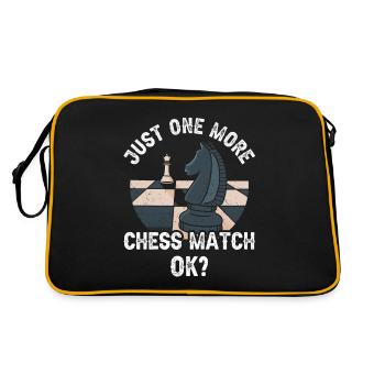 Une seule partie d’échecs de plus Ok Chess Chess Club - Sac Retro - noir/or - Dos