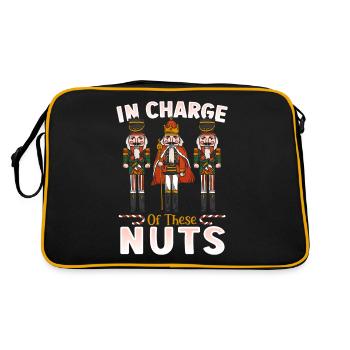 In Charge Of These Nuts Nutcracker Ballet - Retro Tasche - Schwarz/Gold - Hinten