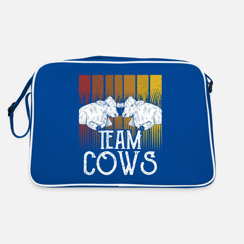 Team Cows Farm Cow Dairy cow Animals Retro Bag
