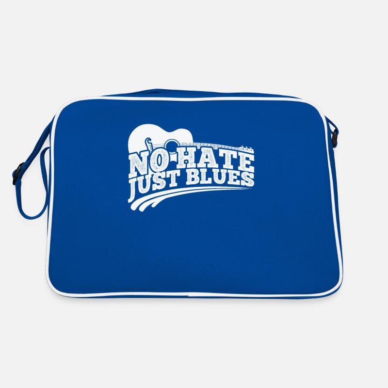 No hate just Blues Music Trumpet Retro Bag