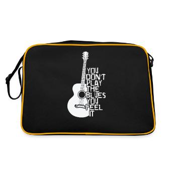 Tu ne joues pas le Blues tu le sens Musique - Sac Retro - noir/or - Dos