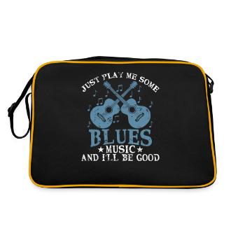 Joue-moi juste un peu de musique Blues et je serai bon - Sac Retro - noir/or - Dos