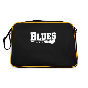 Blues avec trompette de musique de guitare - Sac Retro - noir/or - Dos