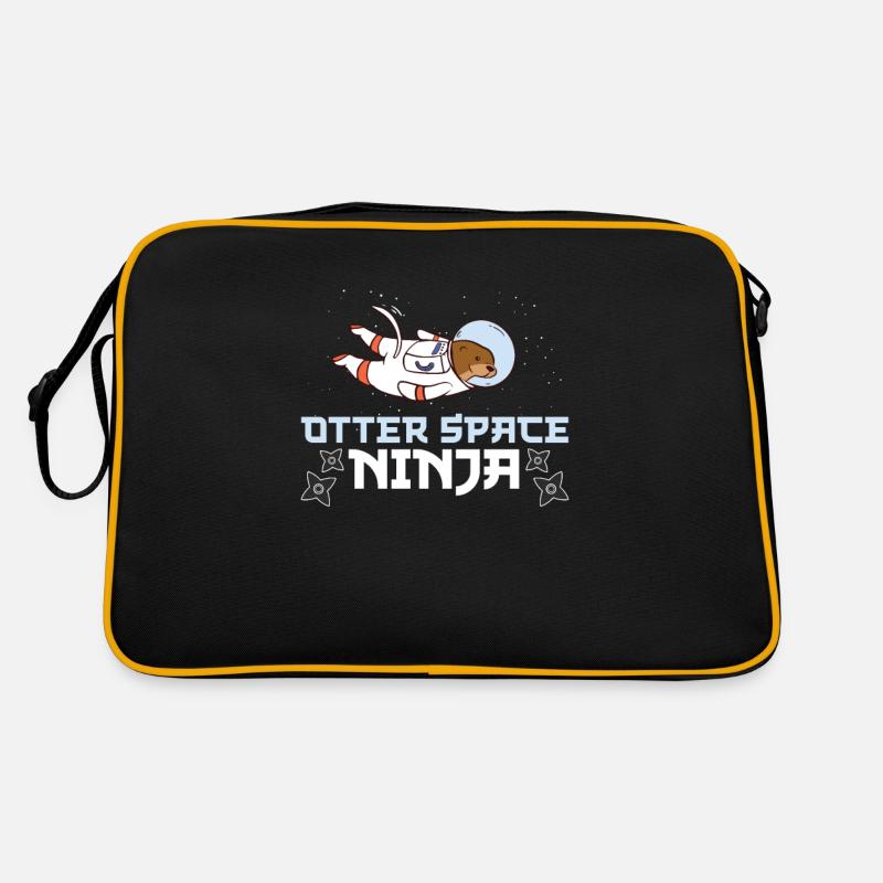 Funny Otter Space Ninja An Otter in Space Retro Bag
