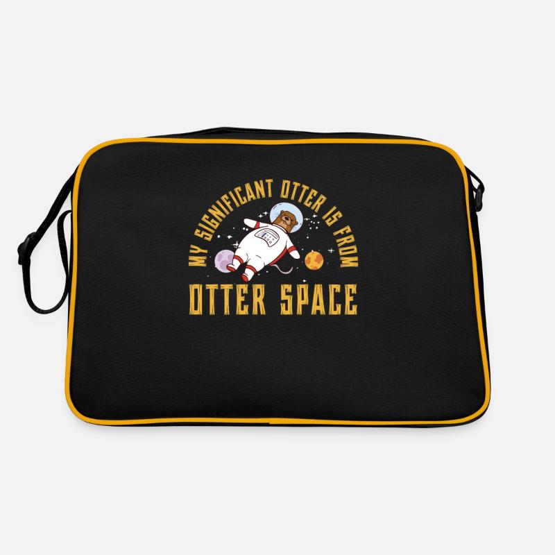 My Significant Otter Funny Otter Space Pun A Retro Bag