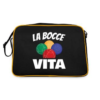 La Bocce Vita pour tous les fans de pétanque - Sac Retro - noir/or - Dos