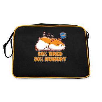 Hamster For Girls Hamster Propriétaire Hamster Lovers - Sac Retro - noir/or - Dos
