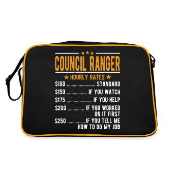 Salaire horaire du Ranger du Conseil - Sac Retro - noir/or - Dos