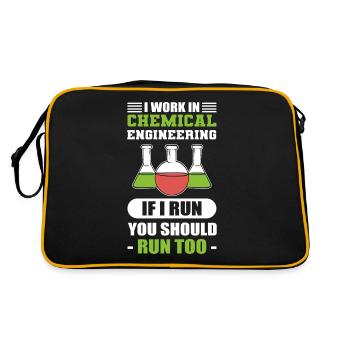 Chemical Engineering If I Run You Should Chemical - Retro Bag - black/gold - Back