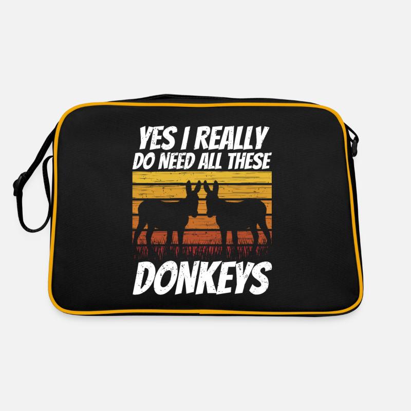 yes i really need all these donkey farm Retro Bag