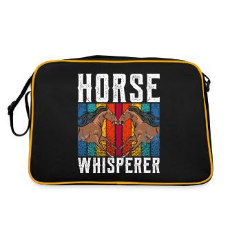 Horse Whisperer Chevaux Whisperer Équitation - Sac Retro - noir/or - Dos