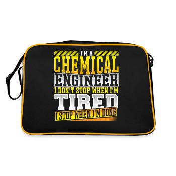 Chemical Engineer Don’t Stop When Tired Chemical - Retro Bag - black/gold - Back