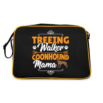 Treeing Walker Coonhound Mama - Retro Bag - black/gold - Back