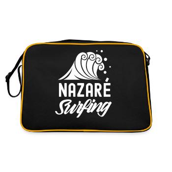 Nazaré Surfing Surfing Wave Surfer - Retro Bag - black/gold - Back