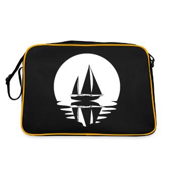 Circle and Reflection - Sailing - - Retro Bag - black/gold - Back