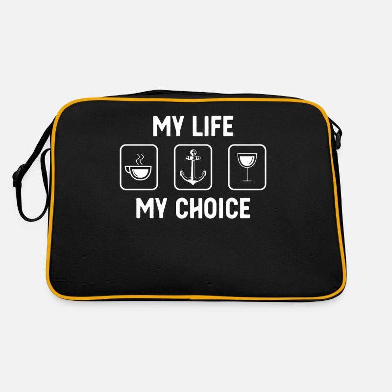 Ma vie, mon choix - Vin - Ancre - Sac Retro