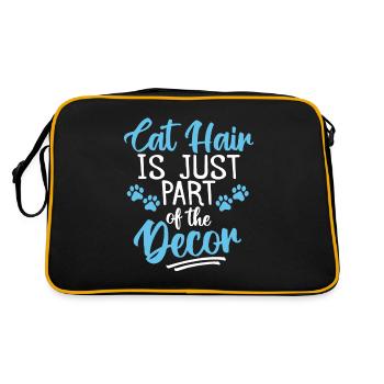 Cadeau Propriétaire de chat Cadeau de chat - Sac Retro - noir/or - Dos