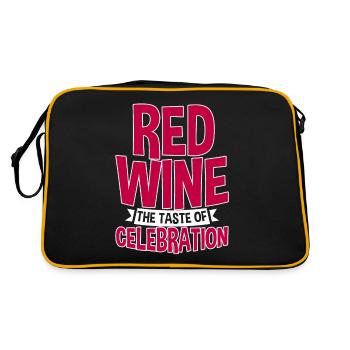 Vin rouge Le goût de la fête - Sac Retro - noir/or - Dos