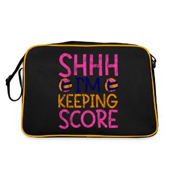 Chut, je garde le score 3 - Sac Retro - noir/or - Dos