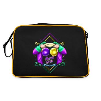 Beads Costume for Mardi Gras - Retro Bag - black/gold - Back