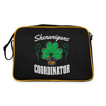 Shenanigans coordinator for St. Patrick's Day fan - Retro Bag - black/gold - Back