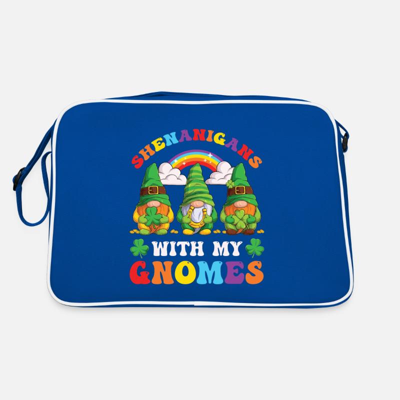 Shenanigans with gnomes for St.Patrick's Day fan Retro Bag