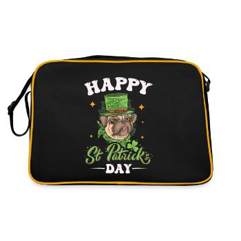 Happy St. Patrick's Day for St. Patrick's - Retro Bag - black/gold - Back