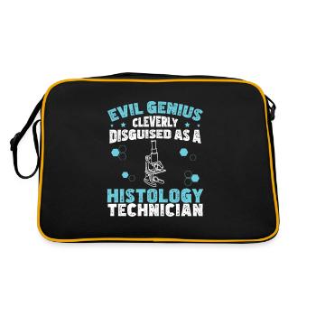 Evil Genius Funny Histology Humor For Histologists - Retro Bag - black/gold - Back