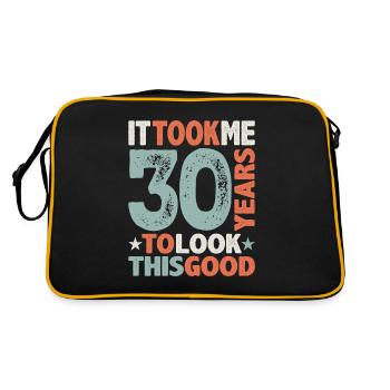 30th Birthday Funny 30 Years Old - Retro Bag - black/gold - Back