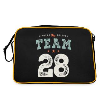 28th Birthday Funny 28 Years Old - Retro Bag - black/gold - Back