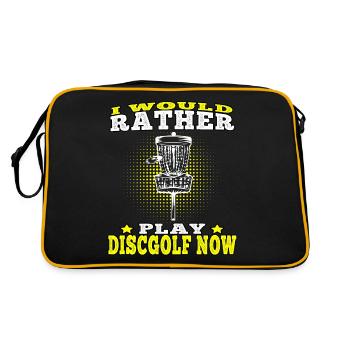 Disc Golf Prefer to play disc golf Disc golfers - Retro Bag - black/gold - Back