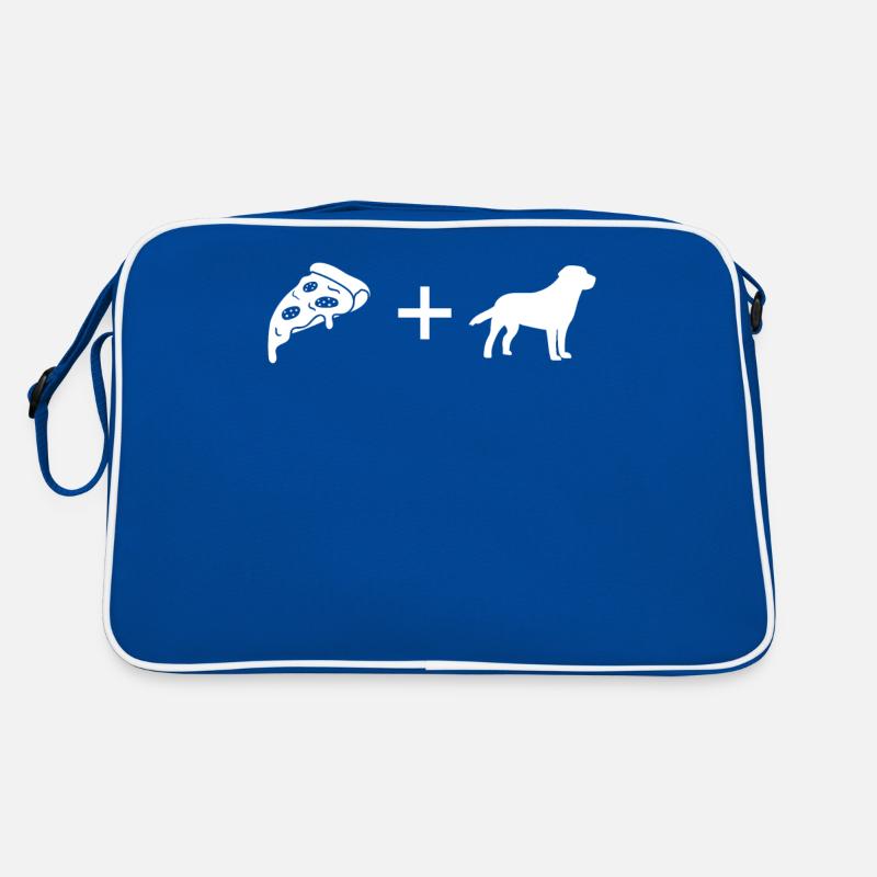 Pizza - Hund - Retro Tasche