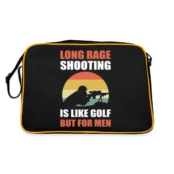 Le tir à longue distance est comme le golf mais pour les hommes - Sac Retro - noir/or - Dos