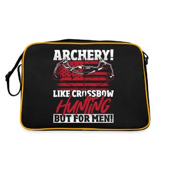 Archery! Like Crossbow Hunting But For Men! Bow - Retro Bag - black/gold - Back