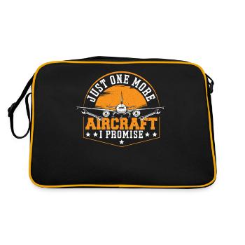 Just One More Aircraft I Promise Aviation Mechanic - Retro Bag - black/gold - Back
