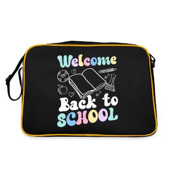 Welcome Back to School Back to School Teachers - Retro Bag - black/gold - Back
